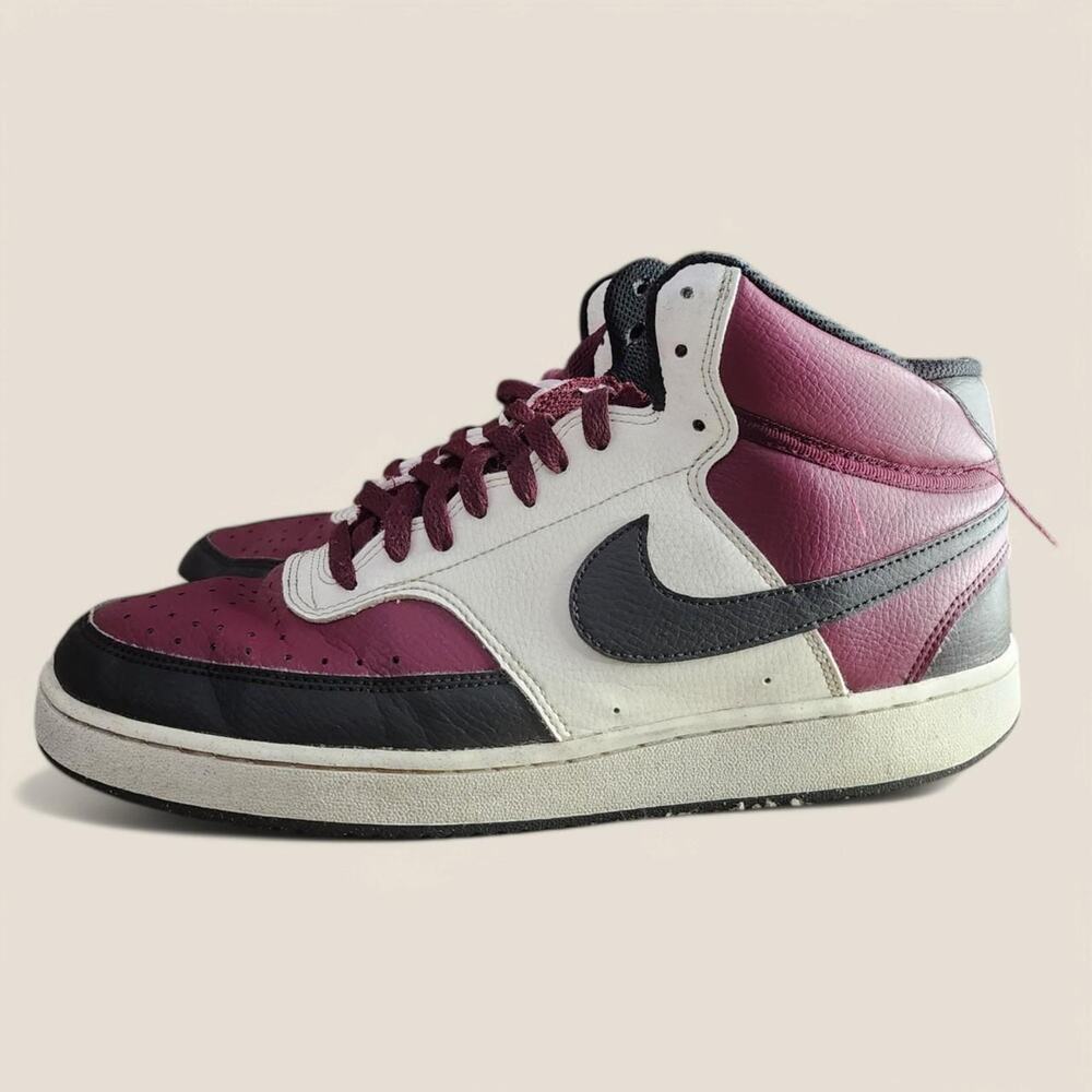 Nike court vision burgundy cream
